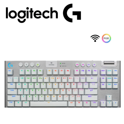 Teclado Logitech G915 X TKL Lightspeed/BT Lightsync RGB / Keycontrol White | 920-012732