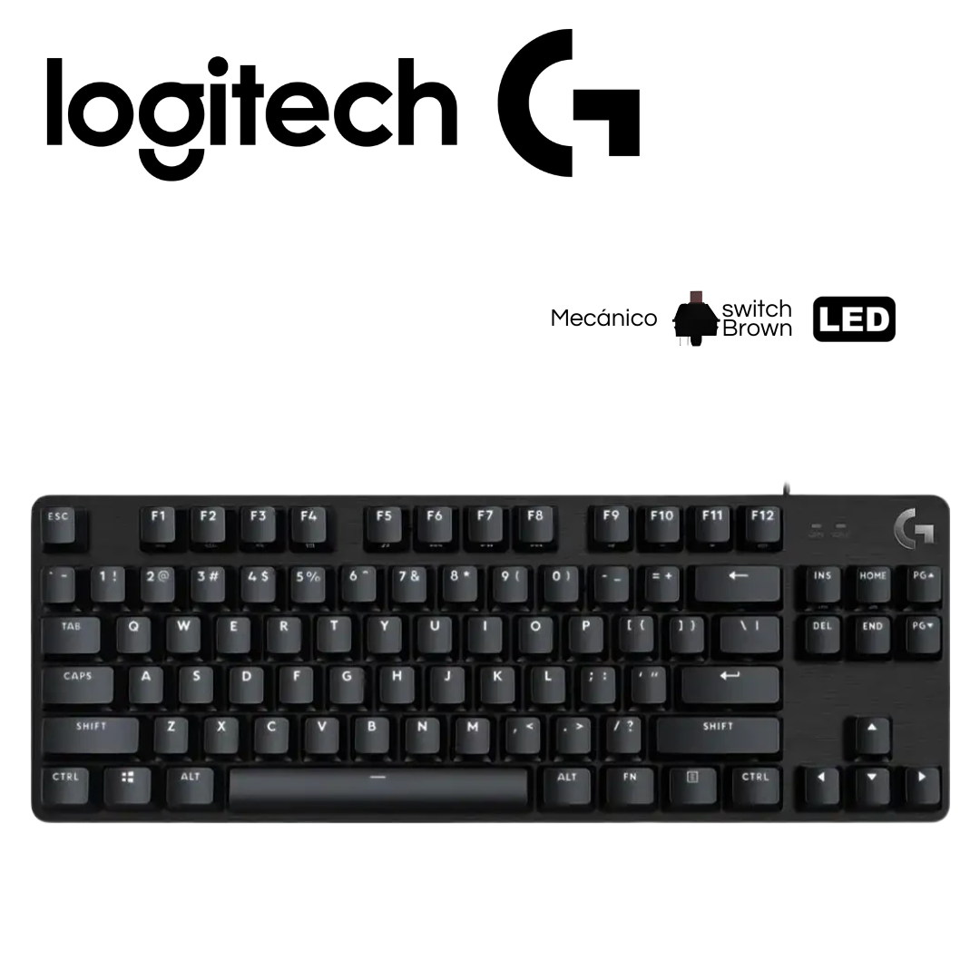 Teclado Logitech Mecánico G413 TKL SE, retroiluminación blanca | 920-010442