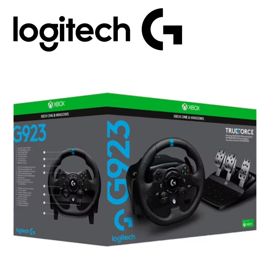 Timón c/Pedal Logitech G923 Racing Wheel para PC/XB USB Trueforce Black | 941-000156 - Imagen 2