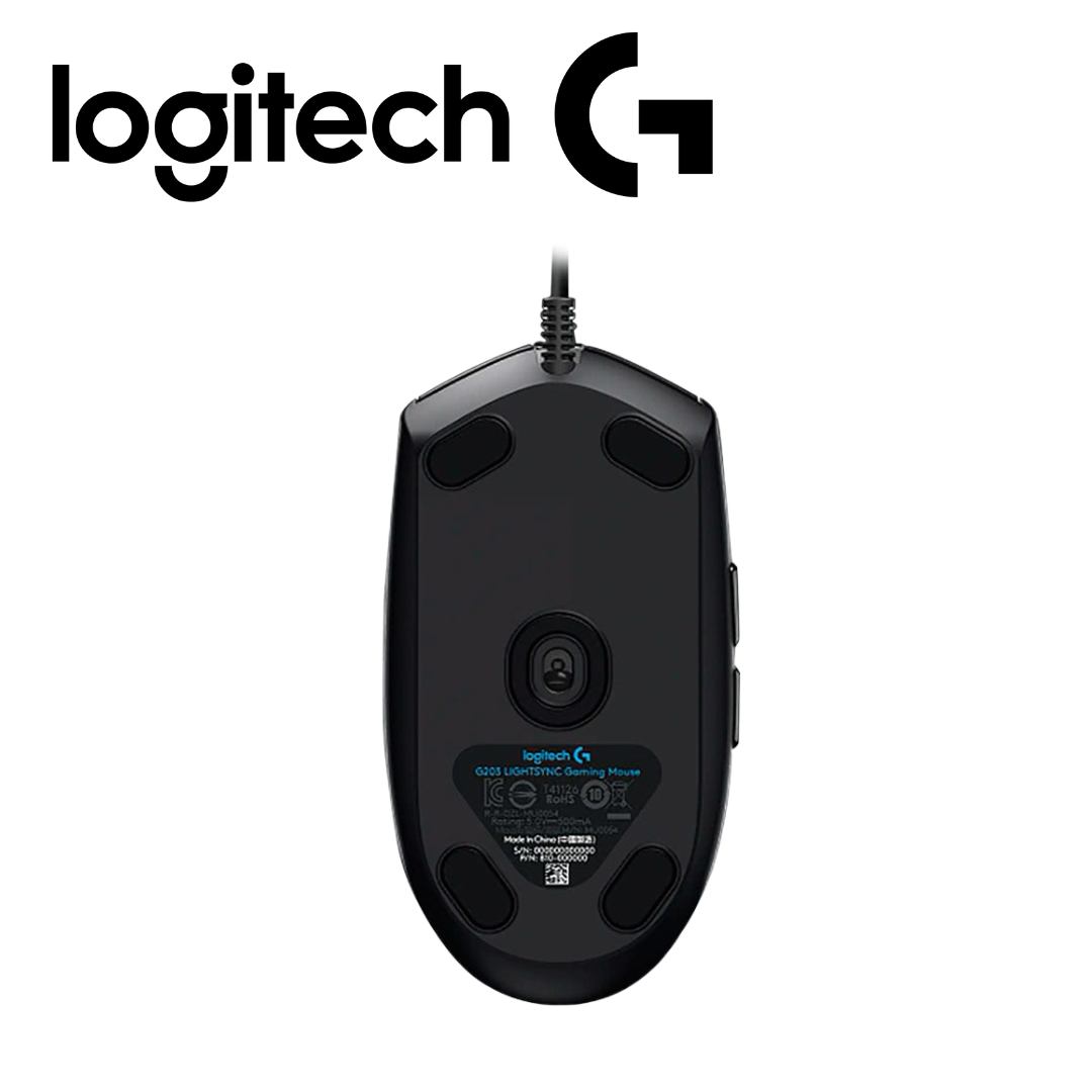 Mouse Logitech G203 Lightsync 8000 DPI, RGB, Negro | 910-005790 - Imagen 2