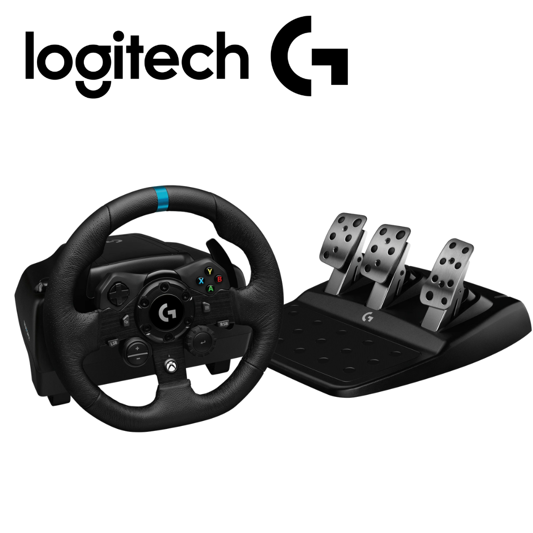 Timón c/Pedal Logitech G923 Racing Wheel para PC/XB USB Trueforce Black | 941-000156