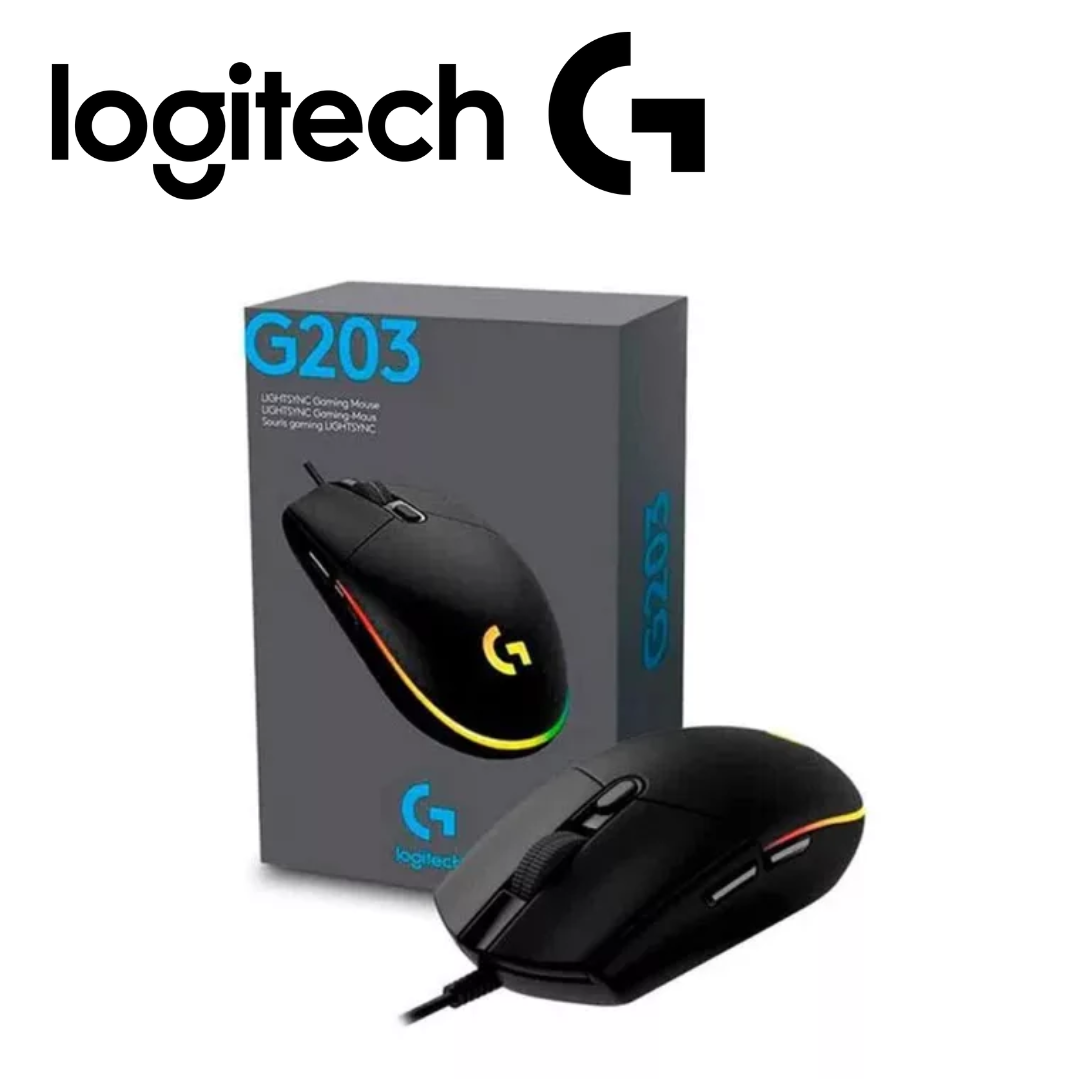 Mouse Logitech G203 Lightsync 8000 DPI, RGB, Negro | 910-005790 - Imagen 4