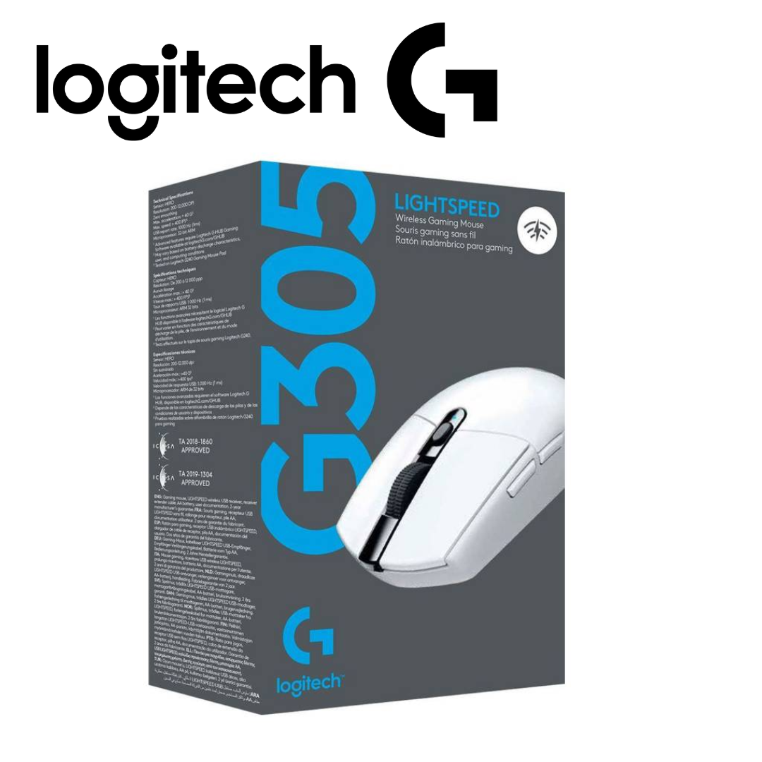 Mouse Logitech G305 Lightspeed Wireless 12000 DPI, Blanco | 910-005289 - Imagen 4