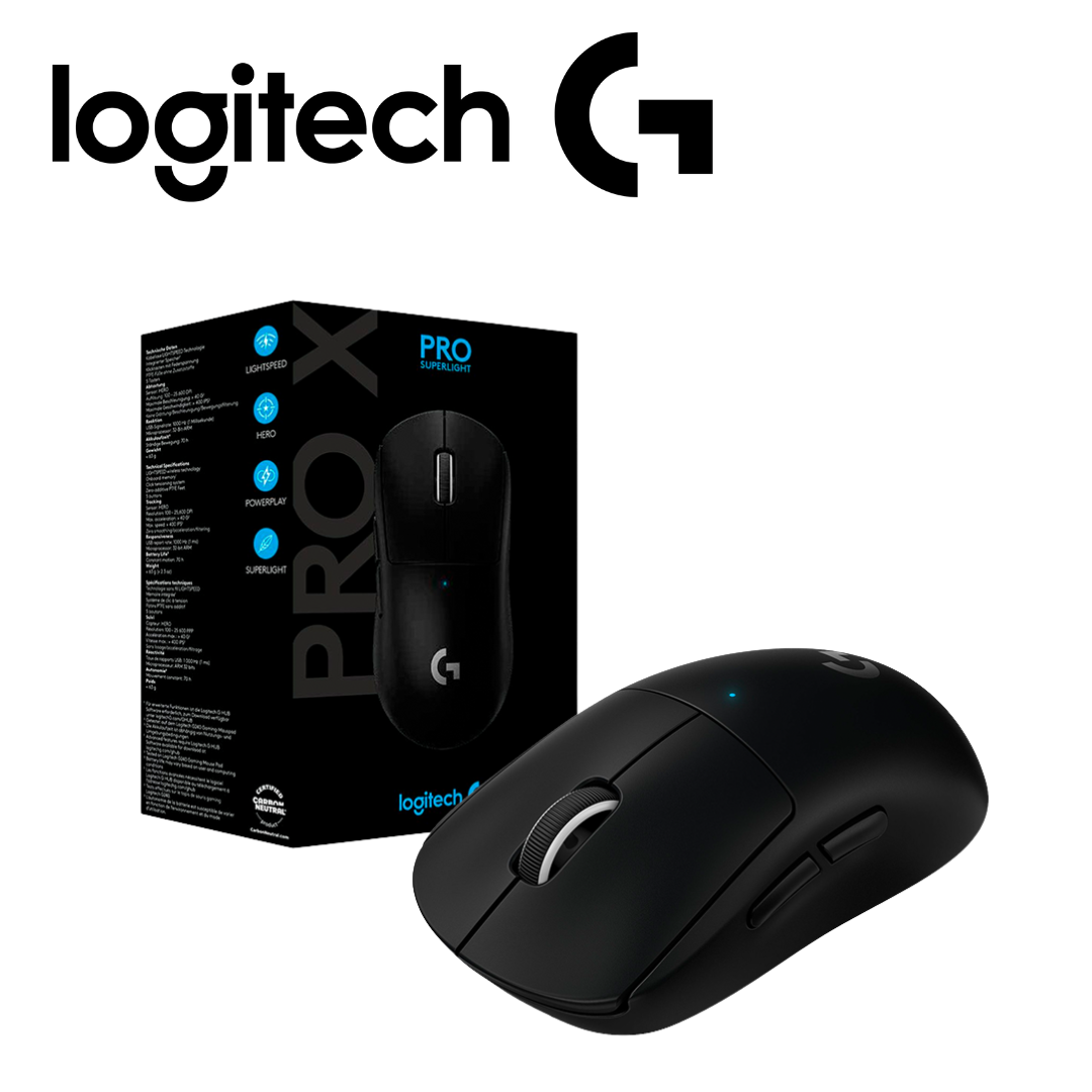 Mouse Logitech G Pro X Superlight Wireless Lightspeed Hero 25K Black | 910-005878 - Imagen 4