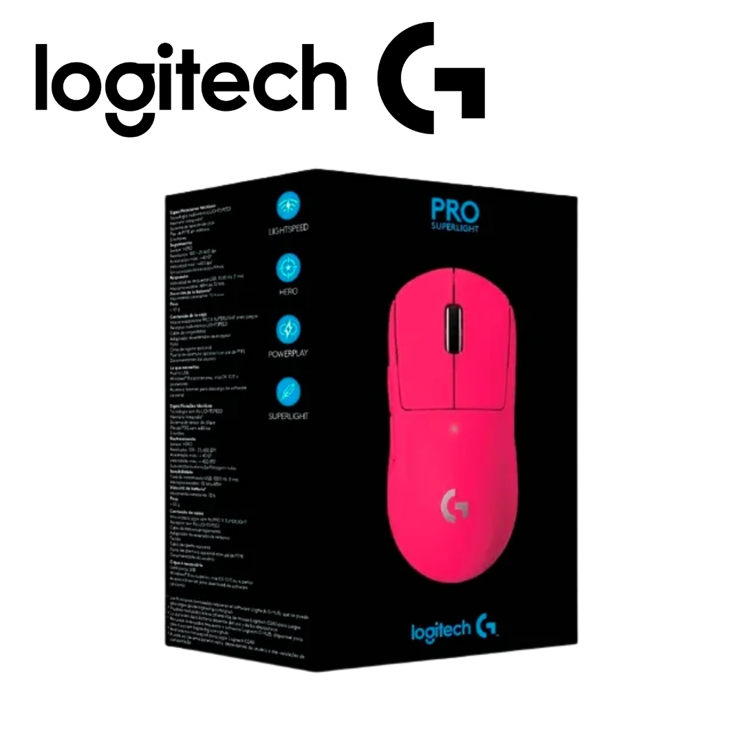 Mouse Logitech G Pro X Superlight Wireless Lightspeed Hero 25K Magenta | 910-005954 - Imagen 4