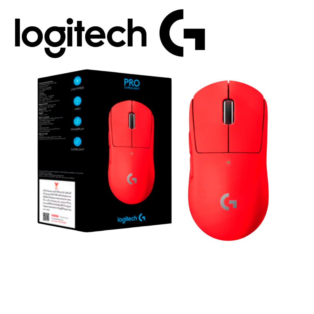 Mouse Logitech G Pro X Superlight Wireless Lightspeed Hero 25K Red | 910-006783 - Imagen 4