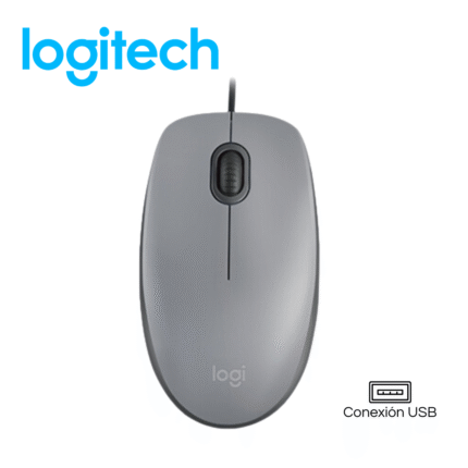 Mouse óptico Logitech M110 Silent, Silver, interfaz USB | 910-006757
