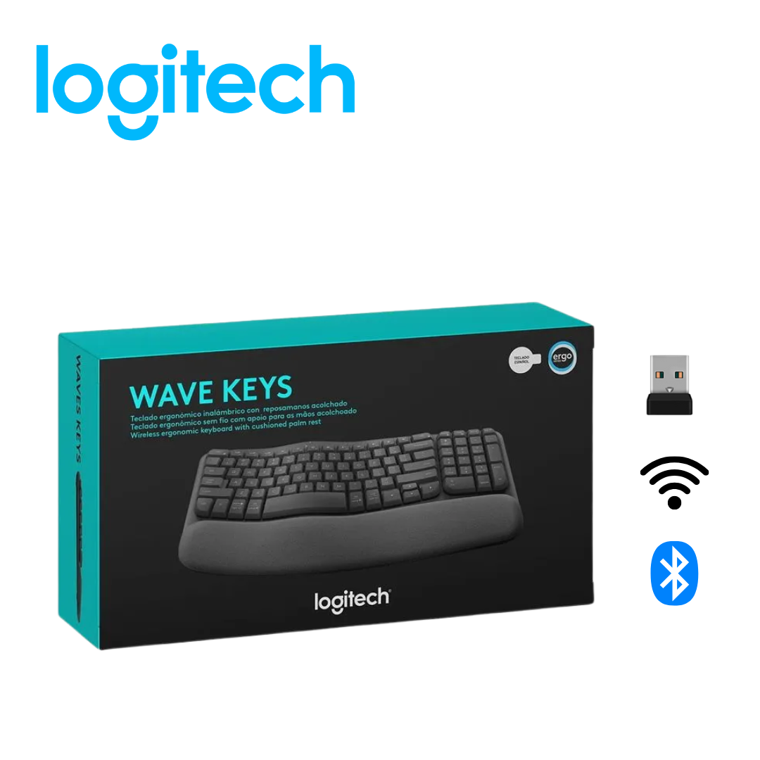 Teclado Logitech Ergo Wave Wireless Bolt/BT / SP Graphite | 920-012278