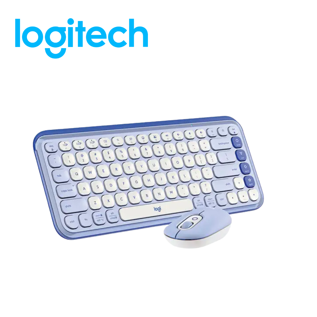 Teclado Logitech + Mouse Pop Icon Bluetooth/Wireless SP / Copilot / Lilac | 920-013054 - Imagen 2