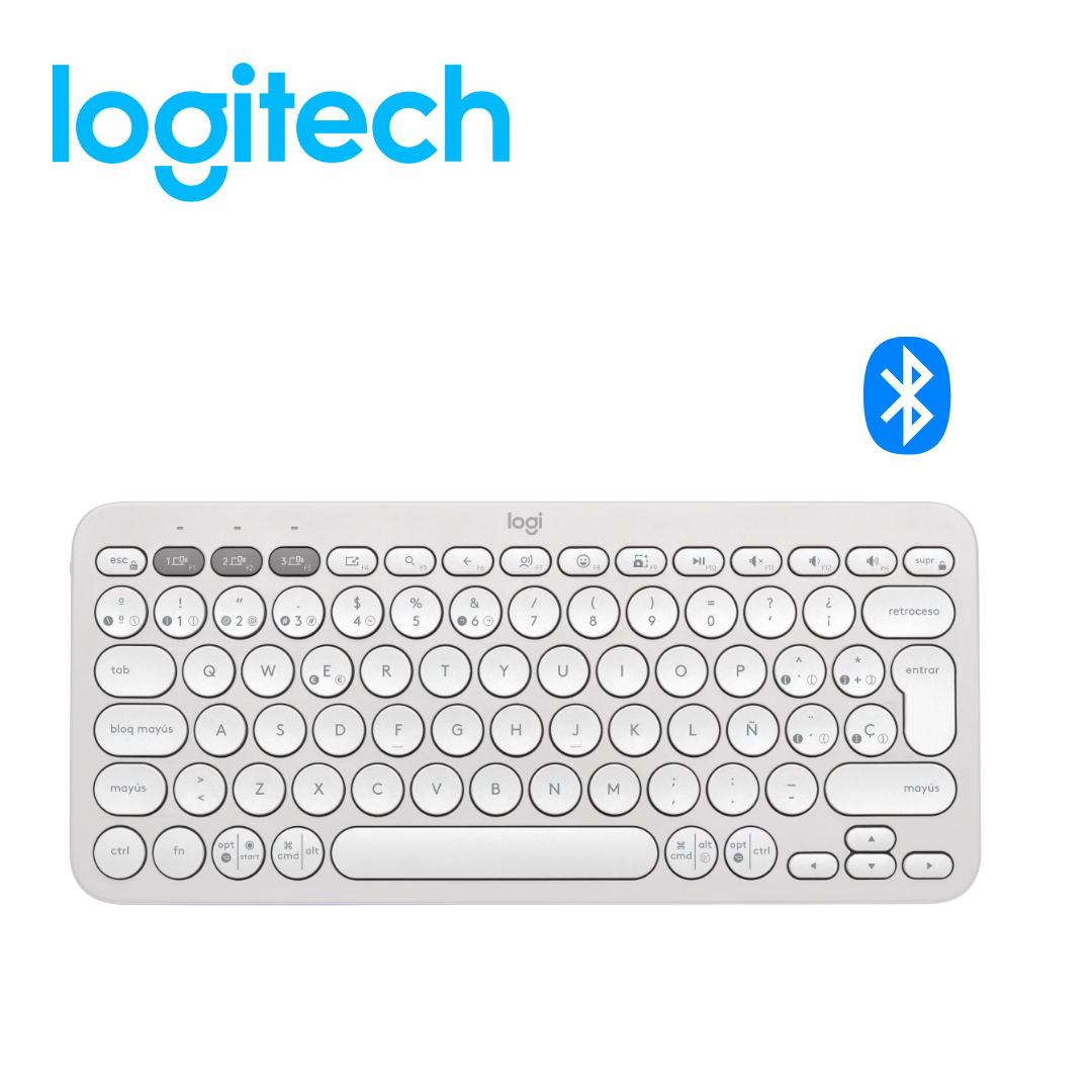 Teclado Logitech Pebble 2 K380S Bluetooth/Wireless SP White | 920-011784
