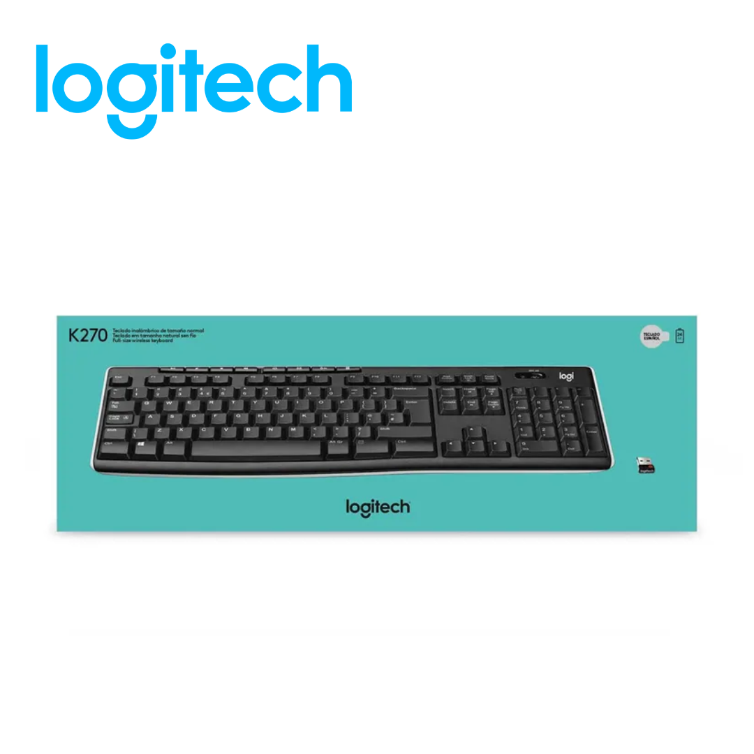 Teclado Logitech K270 Wireless Unifying USB SP Black | 920-004426 - Imagen 4