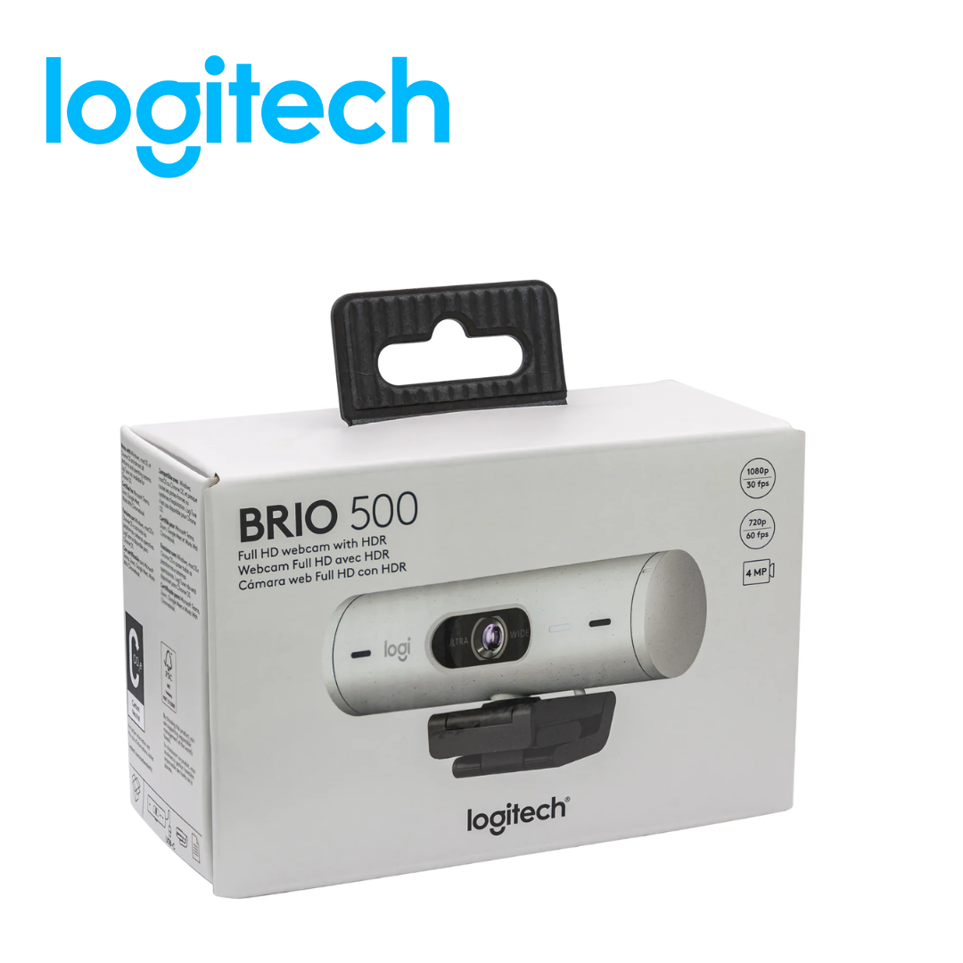 Cámara Logitech Brio 500 FHD 1080p, USB-C, White | 960-001426 - Imagen 4