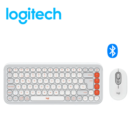 Teclado Logitech + Mouse Pop Icon Bluetooth/Wireless SP / Copilot / White | 920-013055