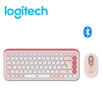 Teclado Logitech + Mouse Pop Icon Bluetooth/Wireless SP / Copilot / Rose | 920-013053
