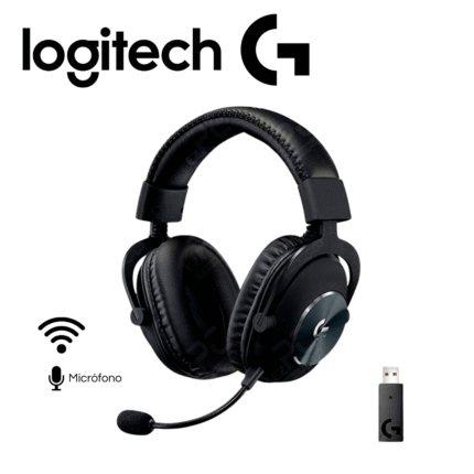 Audífono con micrófono Logitech G Pro X Lightspeed Wireless Black | 981-000906