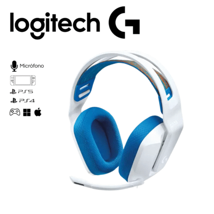 "Audífono con micrófono Logitech G335 White | 981-001017