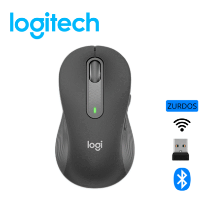 Mouse Logitech Signature M650 Silent Large Left Wireless/Bluetooth Black | 910-006234