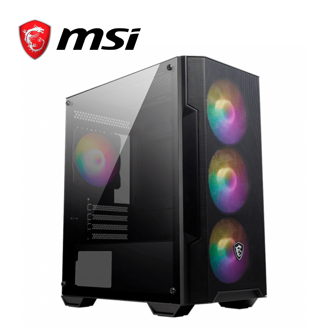 MSI Case MAG FORGE 100R, Mid Tower, ATX, RGB, USB 3.2, USB Tipo C, Sin Fuente | MAG FORGE M100A