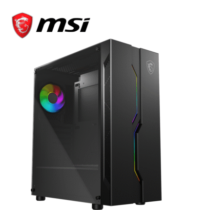 MSI Case MPG VAMPIRIC 010, ARGB, Mid Tower, Negro, ATX, USB 2.0, Audio, Sin Fuente |