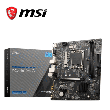 MSI Placa Madre PRO H610M-G, DDR5, mATX, Chipset H610, Socket LGA 1700 | PRO H610M-G DDR4