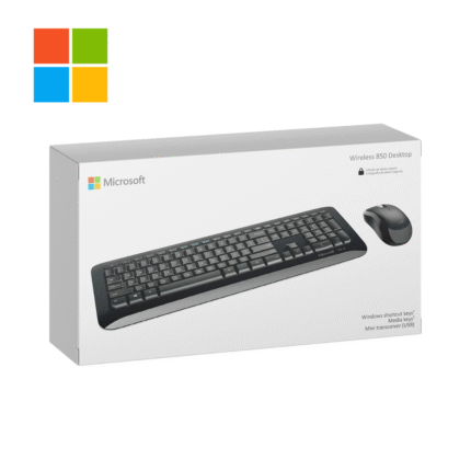 Microsoft Kit Teclado y Mouse Inalámbrico Desktop 850, USB, Negro | PY9-00004
