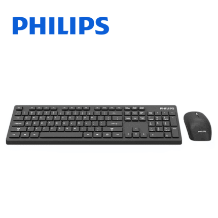 Philips Kit Teclado y Mouse Inalámbrico C602, Negro | C602