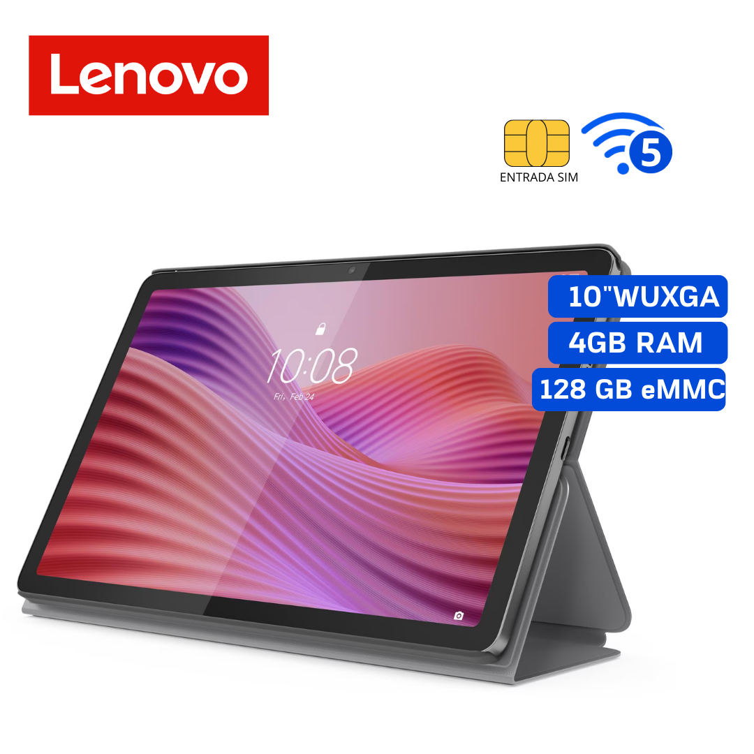 Tableta Lenovo Tab, 128 GB, 4 GB RAM, 10.1" WUXGA, TFT LCD Touch, Gris Luna | ZAEJ0105PE