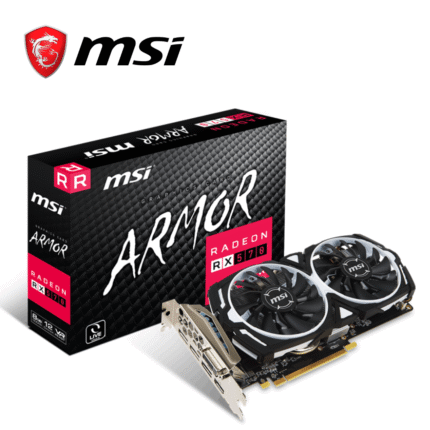 MSI Tarjeta de Video RADEON RX 570 Armor, 8 GB GDDR5, 256 bit, PCI-E x16 | 570 Armor