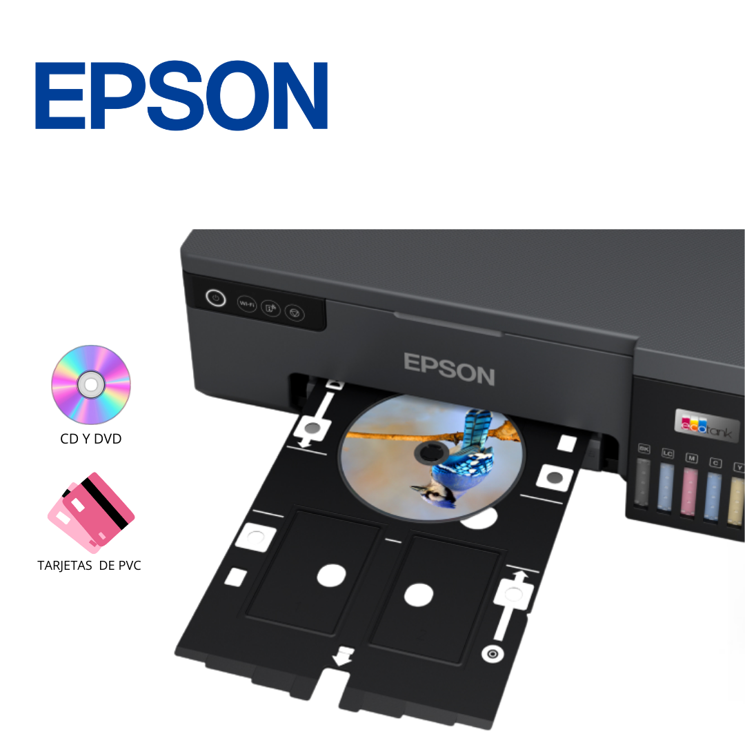 Impresora fotográfica L8050 Epson EcoTank, PVC, CD, DVD, USB, Wi-Fi | L8050 - Imagen 2