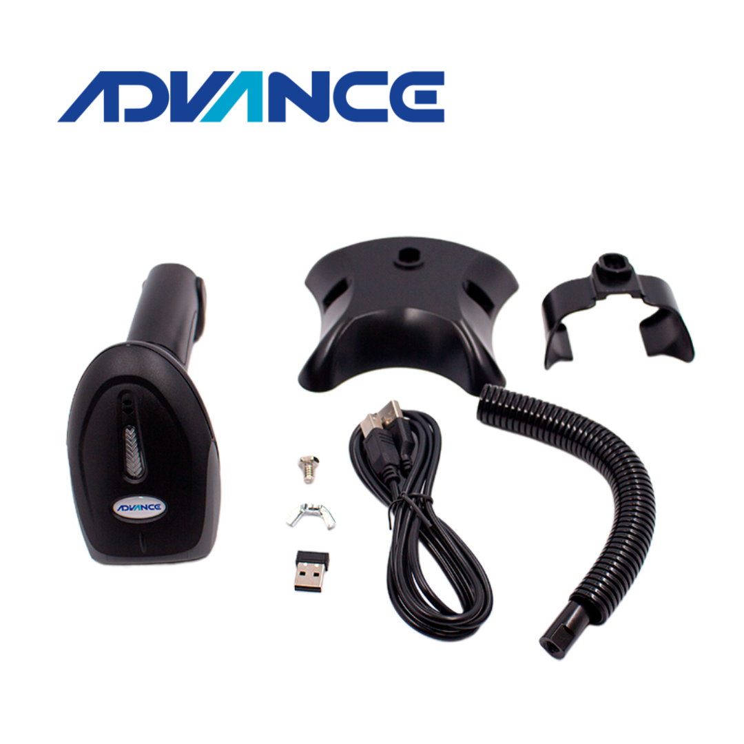 Escáner Advance ADV-6013, 1D/2D, Inalámbrico 2.4G, incluye Soporte | ADV-6013 - Imagen 3