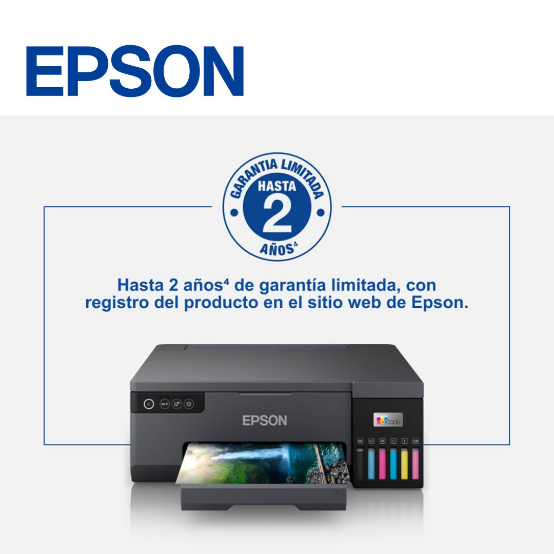 Impresora fotográfica L8050 Epson EcoTank, PVC, CD, DVD, USB, Wi-Fi | L8050 - Imagen 3