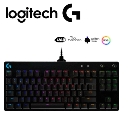 Teclado Logitech G Pro, Mecánico TKL, Switch Blue | 920-009388