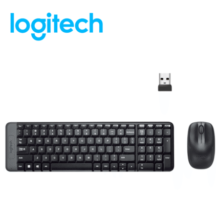 Kit Logitech MK220, Teclado y Mouse Inalámbrico, Negro | 920-004430