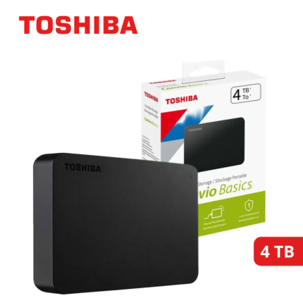 Disco Duro Externo Toshiba Canvio Basics, 4TB, USB 3.0, 2.5", Negro | 	HDTB540XK3CA
