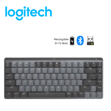 Teclado Logitech MX Mechanical Mini, Inalámbrico Bluetooth Iluminado, Negro | 920-010846
