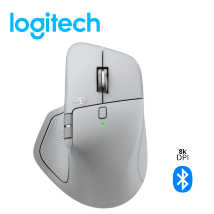 Mouse Logitech MX Master 4, Inalámbrico, Bluetooth, 8K DPI, Gris Pálido | 910-007566