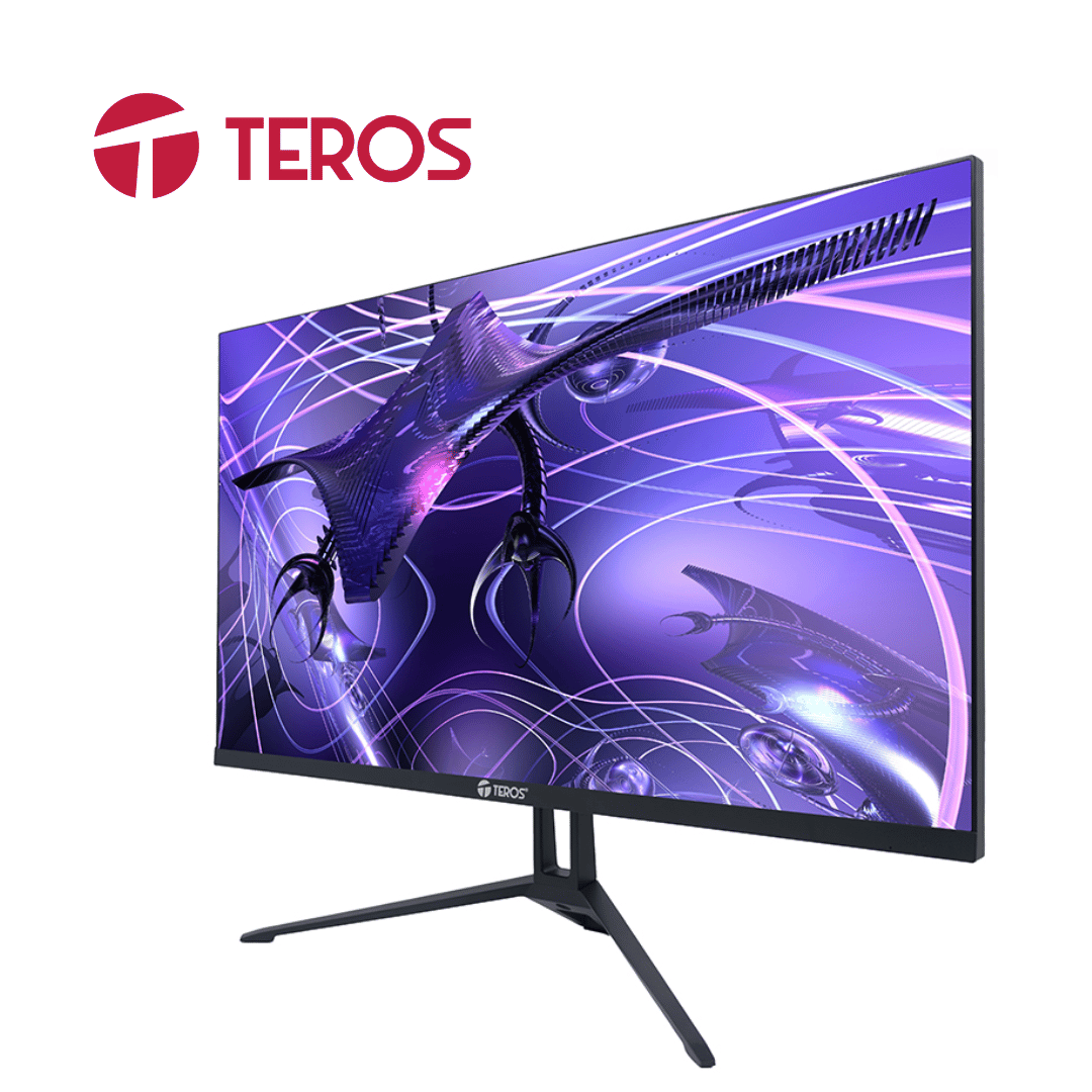 Monitor plano TEROS TE-2417S, 23.8" FHD IPS, 144Hz, 1ms, HDMI, DP, Audio out, Parlantes - Imagen 3
