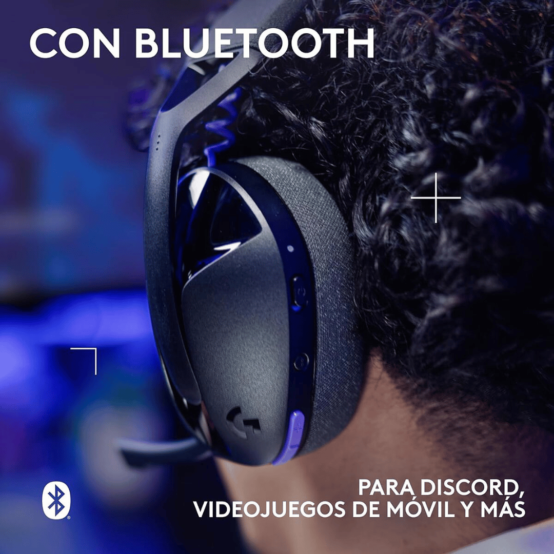 Audífono con micrófono Logitech G321, 22h, lightspeed, bt, 40mm, cable usb-c, negro | 981-001562 - Imagen 4