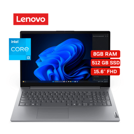 Oferta: Laptop Lenovo V15 G5 IRL de 15.6 pulgadas FHD TN con Procesador Core i3-1315U de hasta 4.5GHz, 8GB de RAM DDR5-5200 y SSD de 512GB | 83GW005MLD