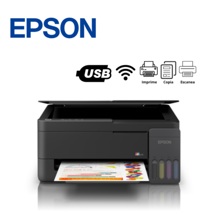 Multifuncional Epson EcoTank, inalámbrica, impresión a color | L3310