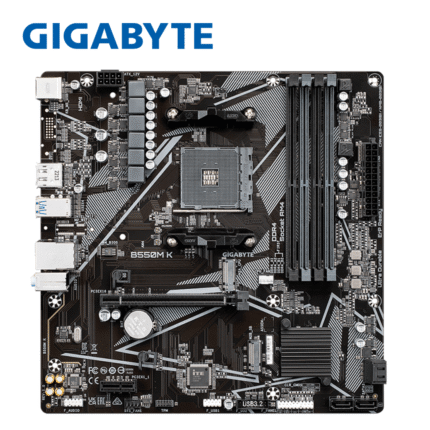 Motherboard Gigabyte B550M DS3H AC (rev. 1.5) Chipset AMD B550, Socket AM4, Micro ATX |