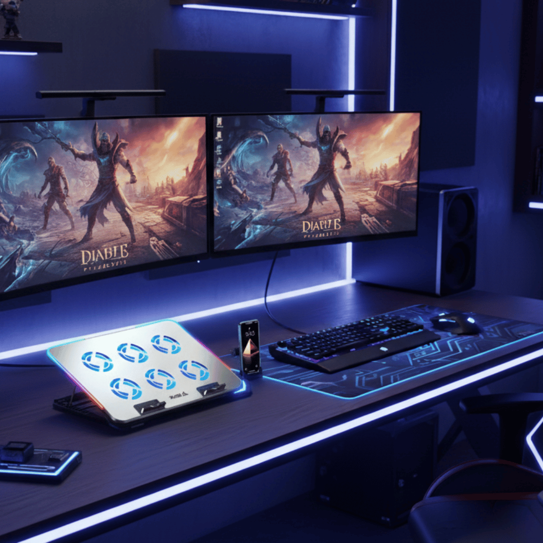 Cooler para laptop iDock N8 RGB QUANTUM II - Imagen 5