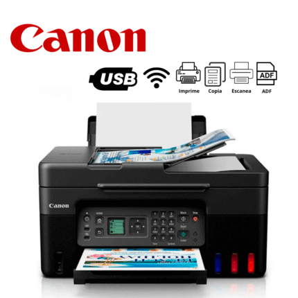 Impresora multifuncional G4170 canon pixma - Imprime, copia, escaner, fax, ADF, usb/wifi